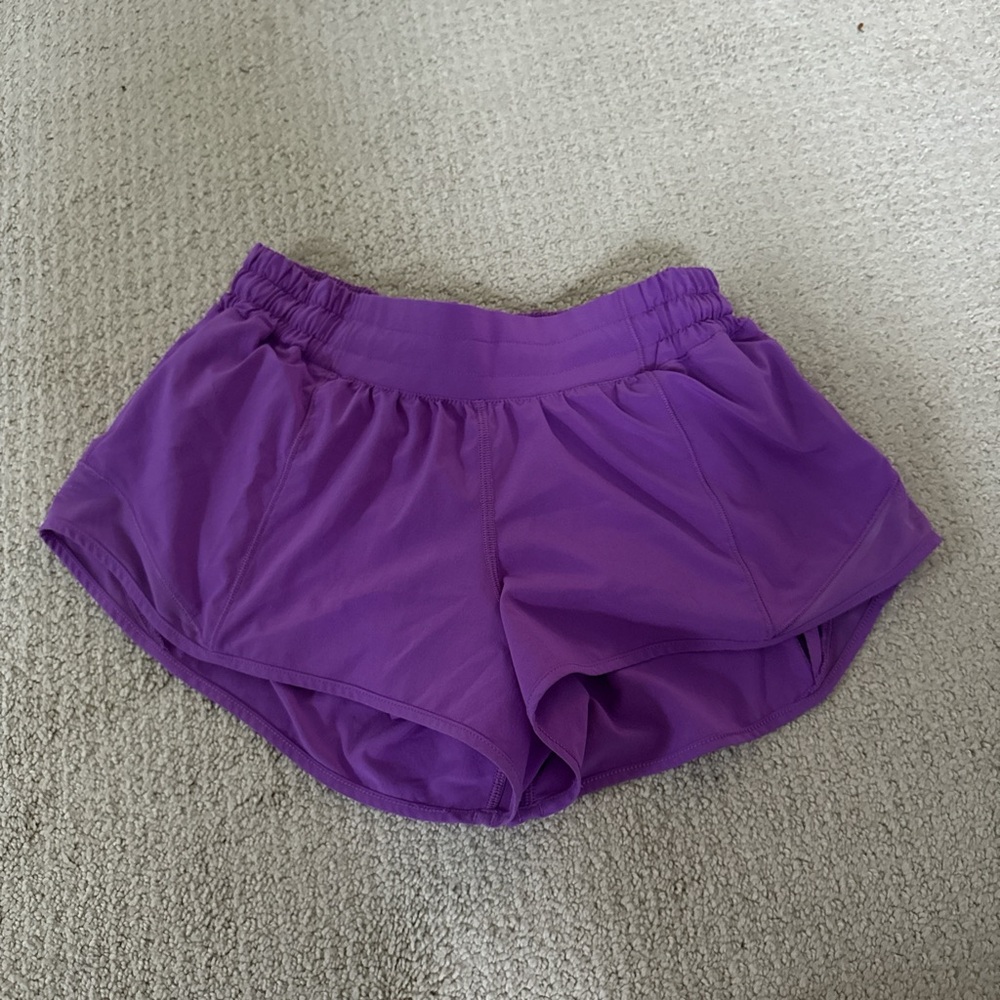 Purple Lululemon Hotty Hot Shorts